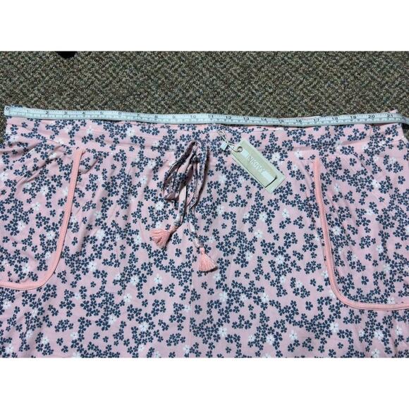 Ink + Ivy Floral Pajama Bottoms, Womens Size 3X, Pink With Blue Flowers, NWT - Picture 6 of 10